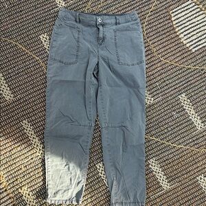 Gray Ankle-Length Women's Pants
